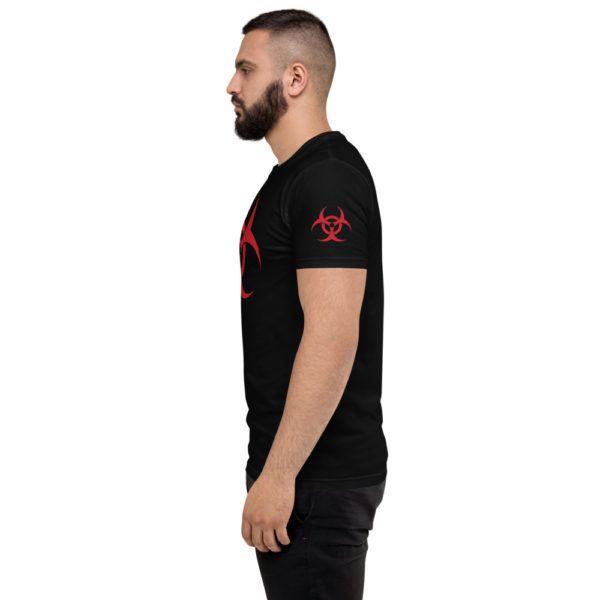 Biohazard - American Czar - <h3>Biohazard T-shirt</h3> Great way to fend off others when it gets too peoply. Not because of the current virus, just cause you don't want people near you AT ALL. This t-shirt is comfortable, soft, lightweight, and form-fitting. It's an ideal staple piece for any wardrobe!