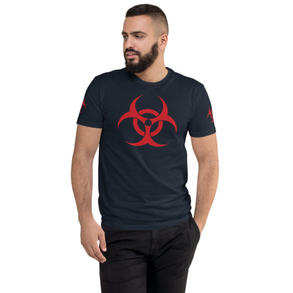 Biohazard - American Czar - <h3>Biohazard T-shirt</h3> Great way to fend off others when it gets too peoply. Not because of the current virus, just cause you don't want people near you AT ALL. This t-shirt is comfortable, soft, lightweight, and form-fitting. It's an ideal staple piece for any wardrobe!